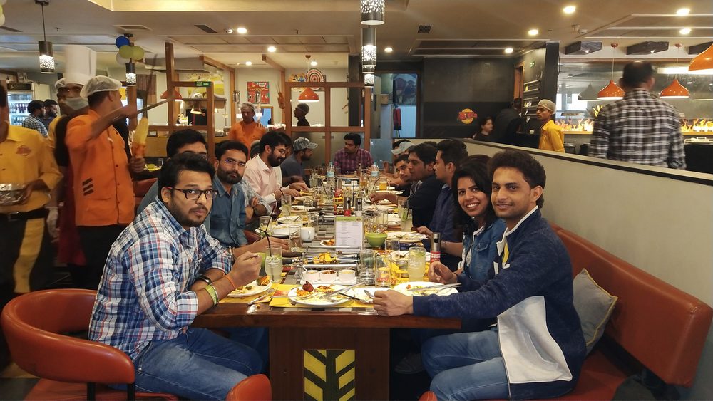 Group photo with the wider Amdocs development team